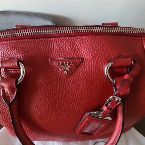 PRADA Vitello Daino Leather Double Handle - Picture 2 of 16